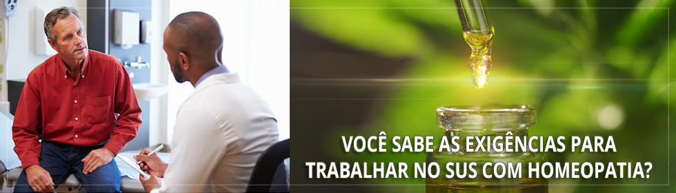 Trabalhar com homeopatia no SUS